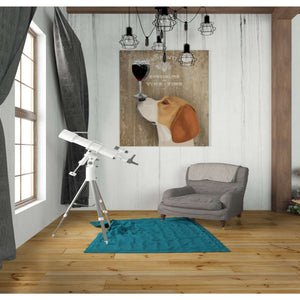 'Dog Au Vin Beagle' by Fab Funky, Giclee Canvas Wall Art