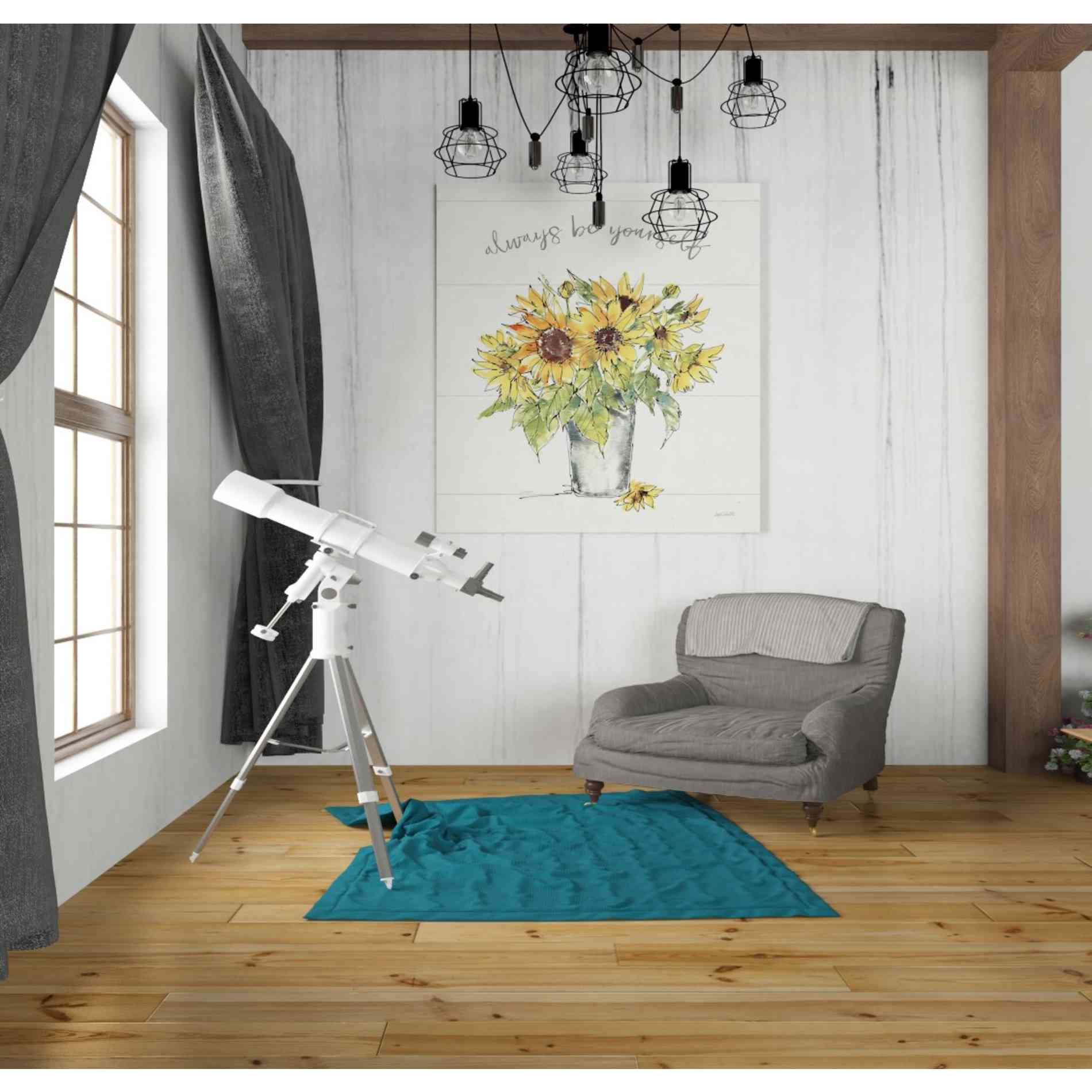 'Sunflower Fields II' by Anne Tavoletti, Canvas Wall Art,26 x 30