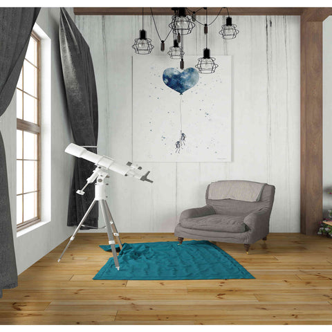 Image of 'Heart on Balloon' by Rachel Nieman, Canvas Wall Art,26 x 30