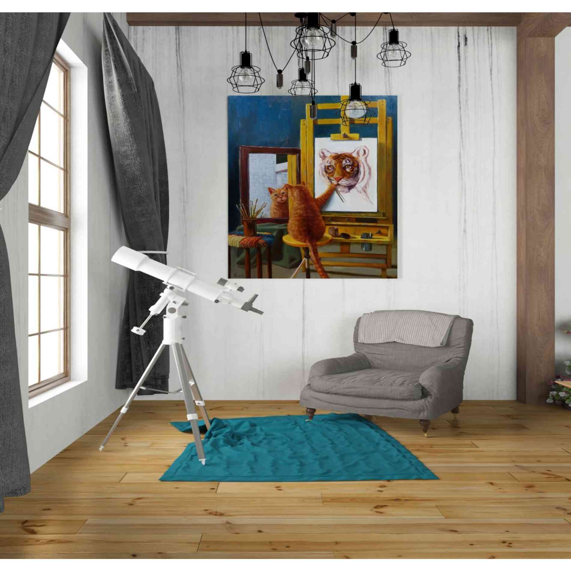 'Norman Catwell' by Lucia Heffernan, Canvas Wall Art,26 x 30