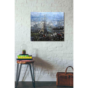 'Blue Paris' by Mark Lague, Canvas Wall Art,30 x 26