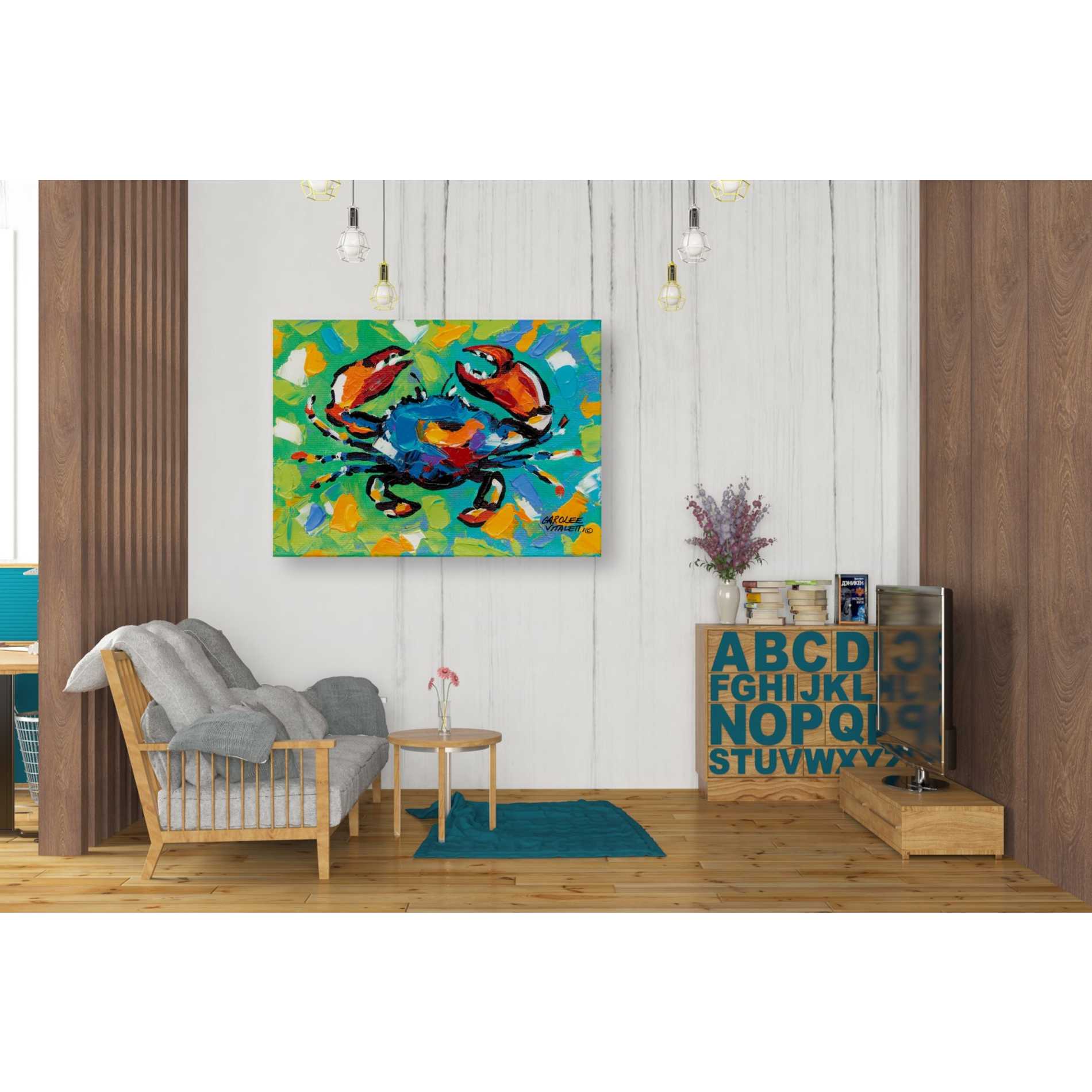 'Seaside Crab II' by Carolee Vitaletti, Giclee Canvas Wall Art