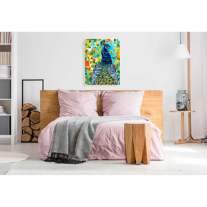'Plumed Peacock II' by Carolee Vitaletti, Giclee Canvas Wall Art