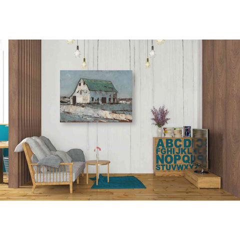 Image of 'Plein Air Barn II' by Ethan Harper Canvas Wall Art,34 x 26