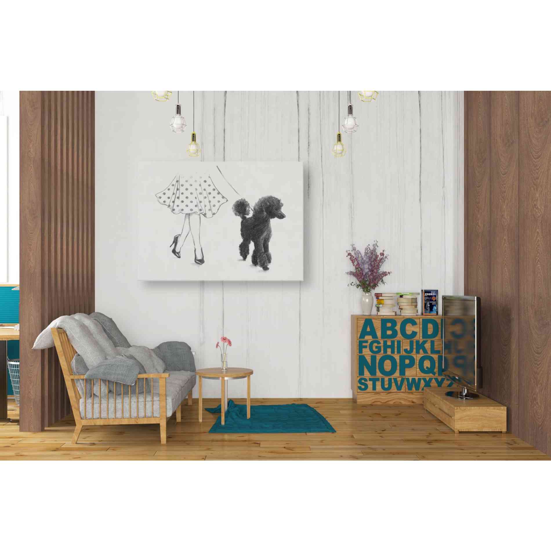 'Perfect Companion III' by Ethan Harper Canvas Wall Art,34 x 26