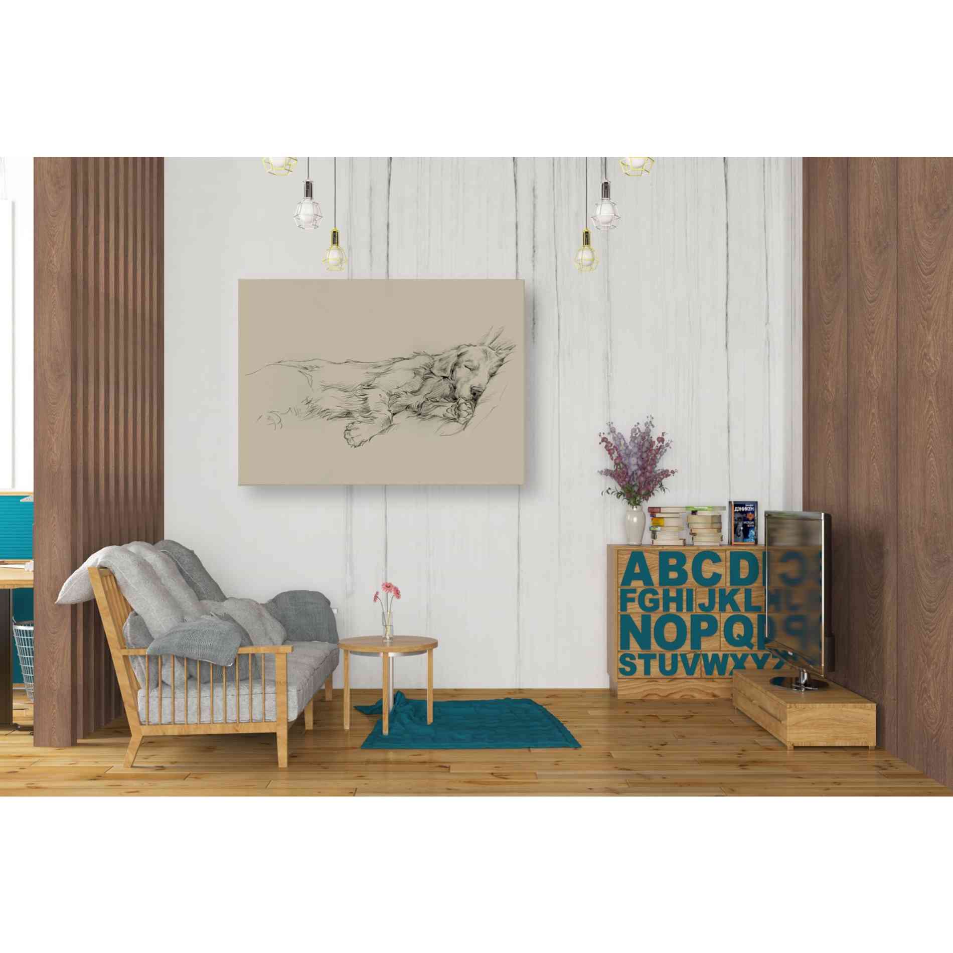 'Dog Days III' by Ethan Harper Canvas Wall Art,34 x 26