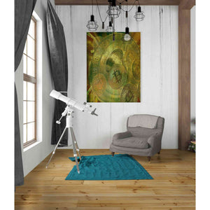 'Grunge Bitcoin' by Steve Hunziker, Canvas Wall Art,26 x 34