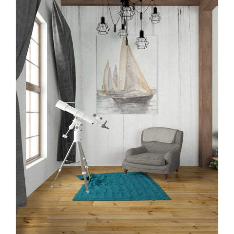 Image of 'Plein Air Sailboats II' by Ethan Harper Canvas Wall Art,26 x 34