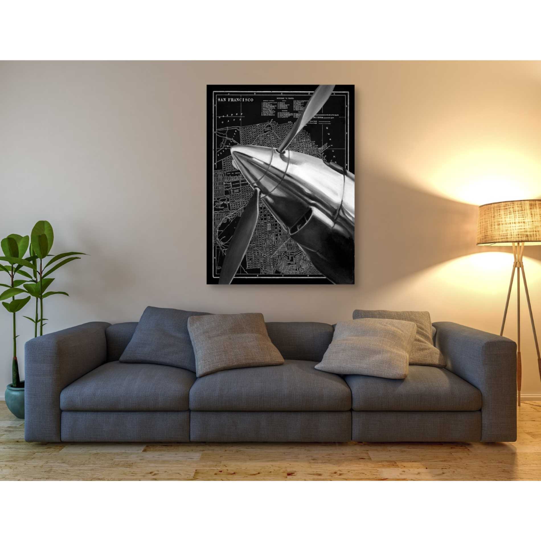'Vintage Plane II' by Ethan Harper Canvas Wall Art,26 x 34