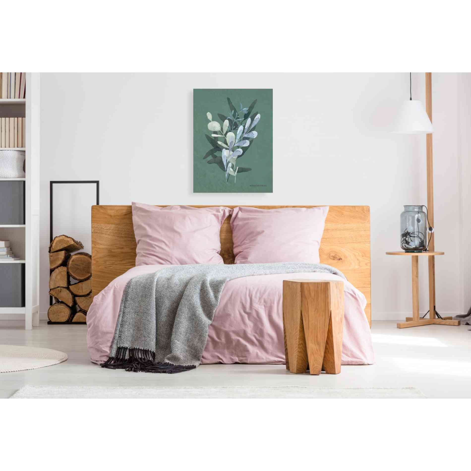 'Watercolor Greenery Series Dark II' by Bluebird Barn, Canvas Wall Art,26 x 34