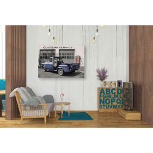 'Gulf Service Station' by Lori Deiter, Canvas Wall Art,34 x 26