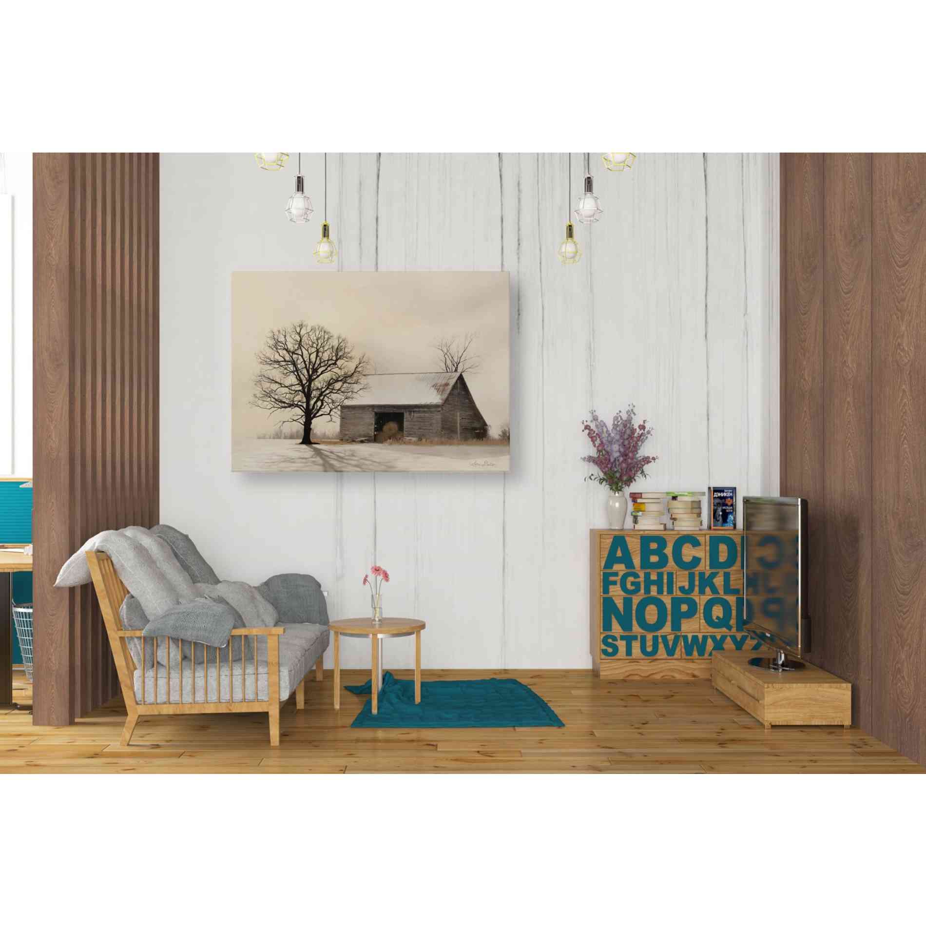 'Winter Shadows' by Lori Deiter, Canvas Wall Art,34 x 26
