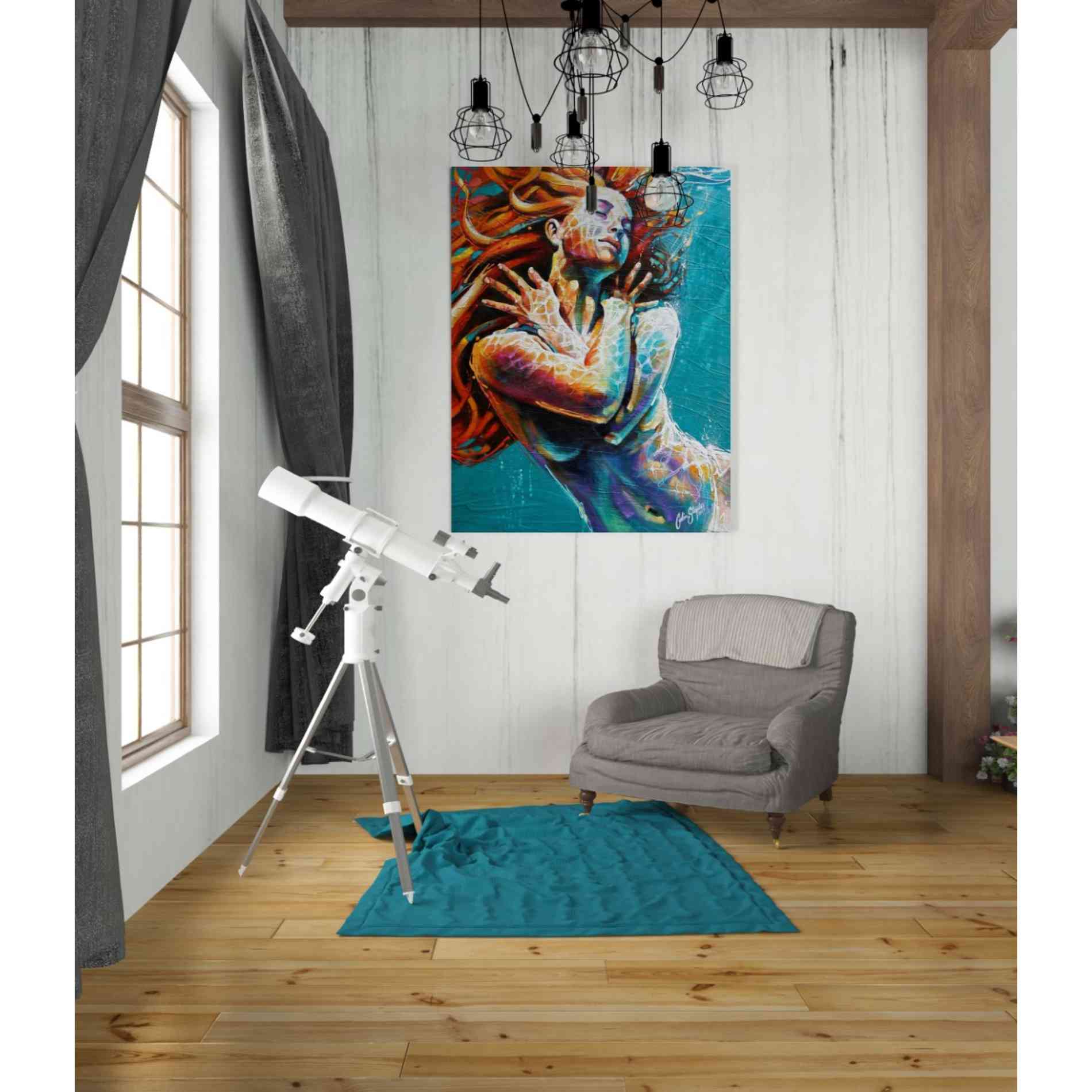 'Floating in Color' by Colin John Staples, Giclee Canvas Wall Art