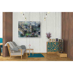 'London Green - Big Ben' by Mark Lague, Canvas Wall Art,34 x 26