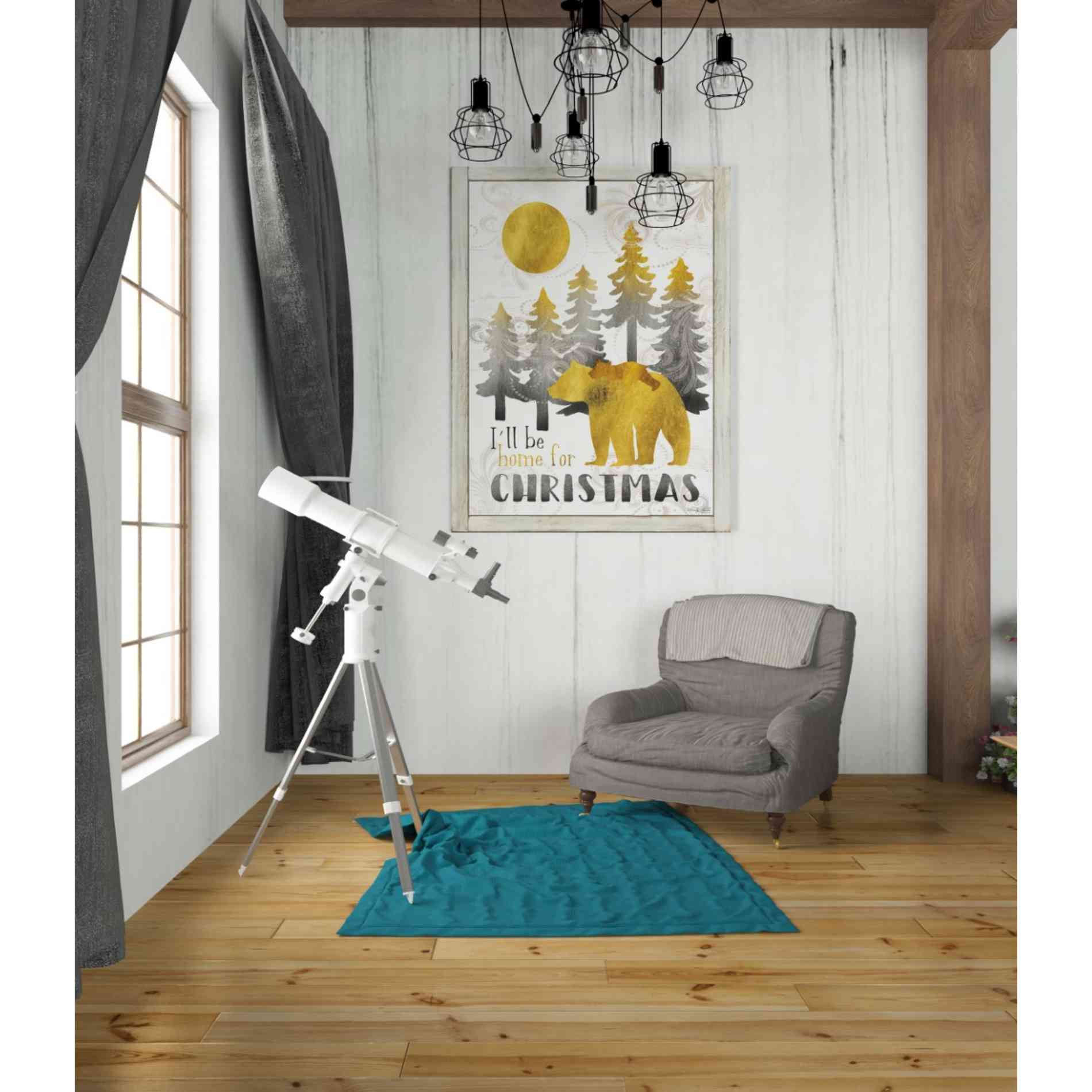 'Merry Christmas and Happy New Year Bear Family' by Cindy Jacobs, Canvas Wall Art,26 x 34