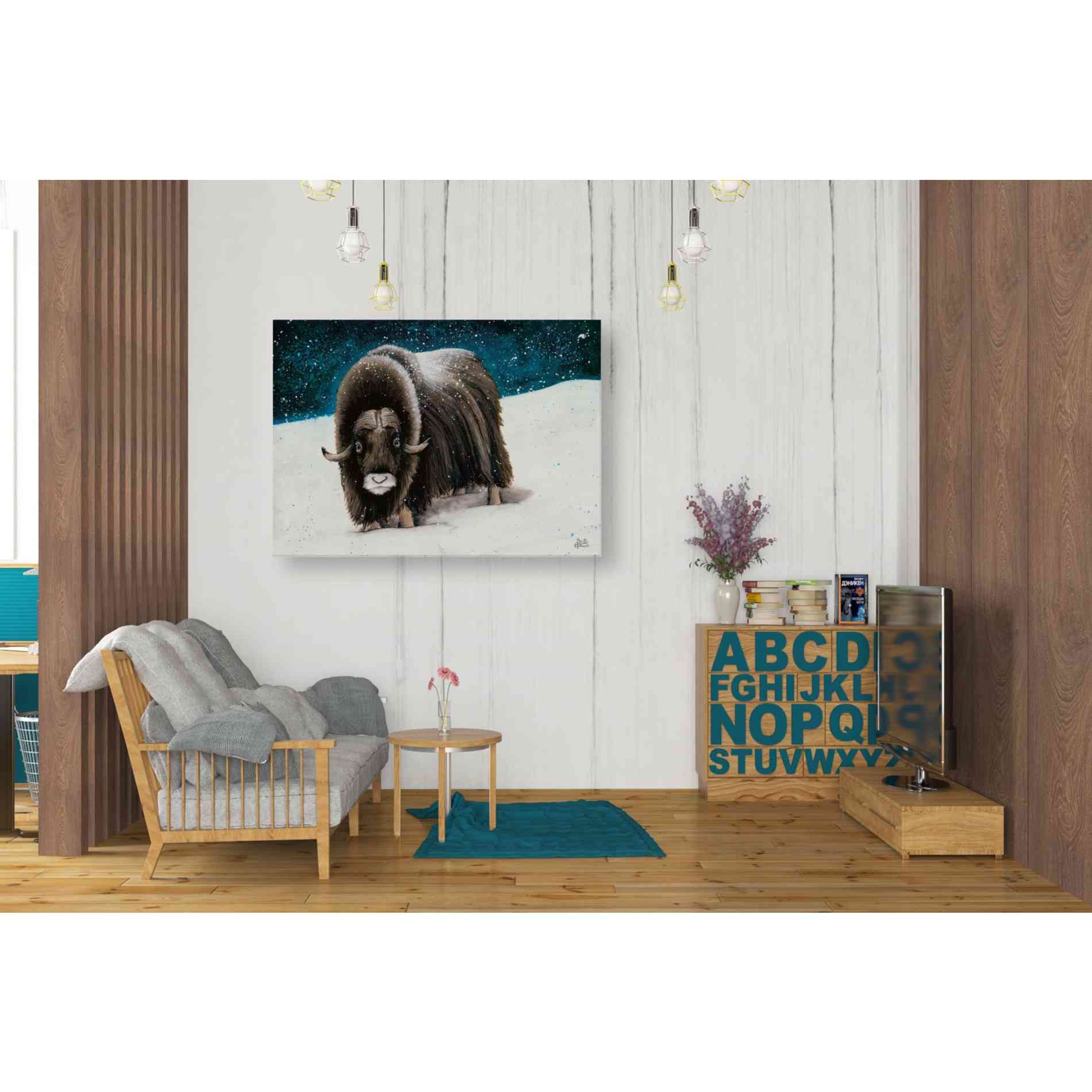 'Dressed for Winter' by Britt Hallowell, Canvas Wall Art,34 x 26