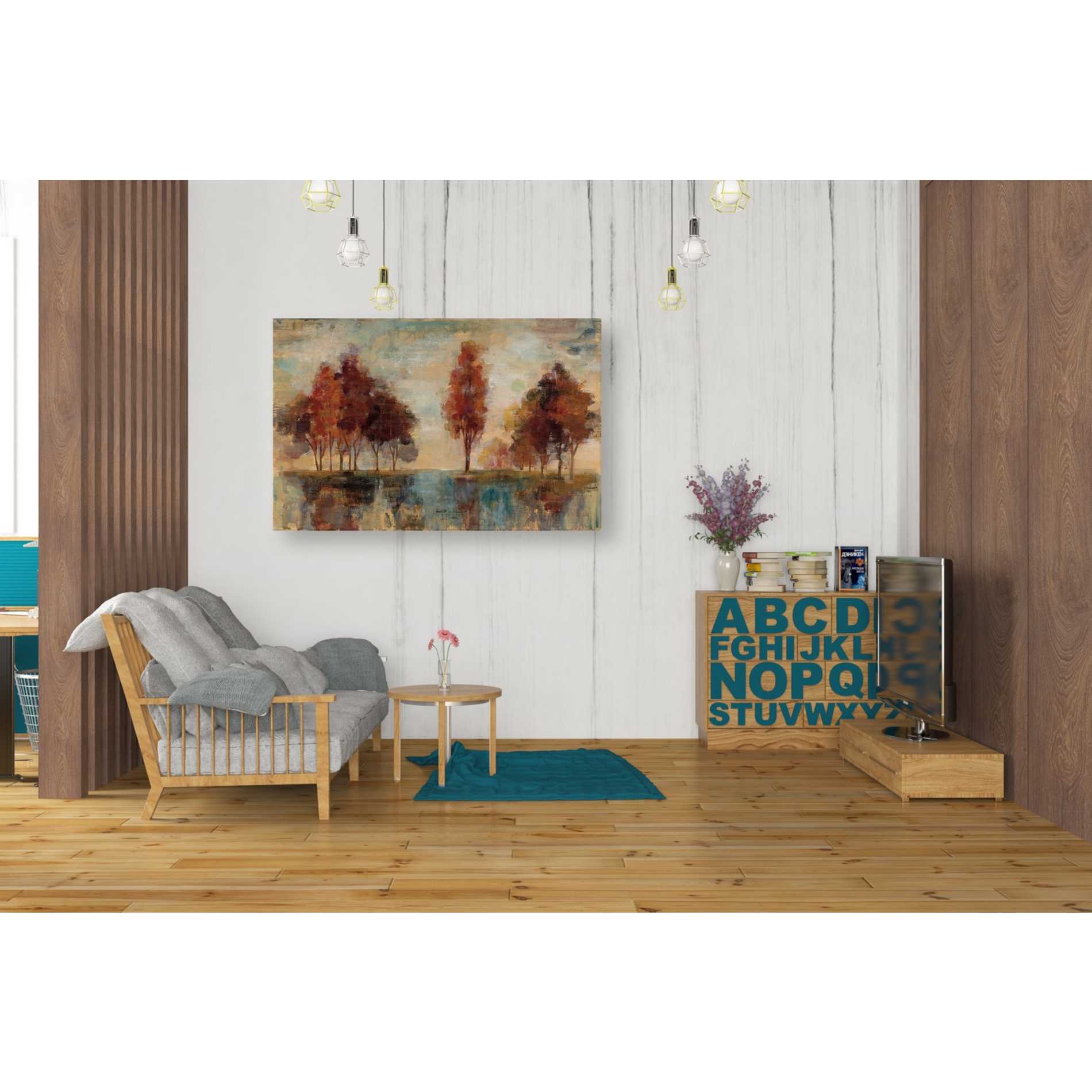"Field and Forest" by Silvia Vassileva, Canvas Wall Art,40 x 26