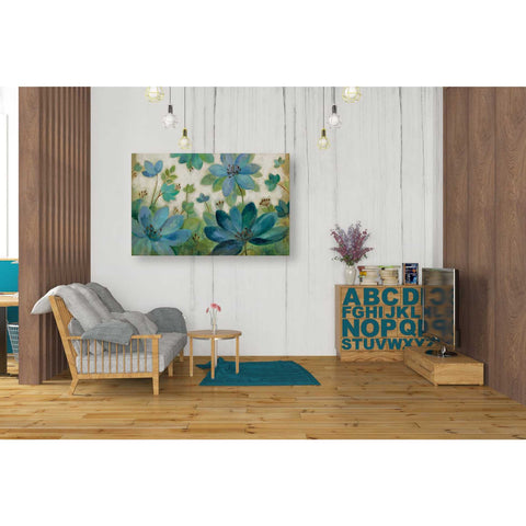 Image of "Peacock Bloom" by Silvia Vassileva, Canvas Wall Art,40 x 26