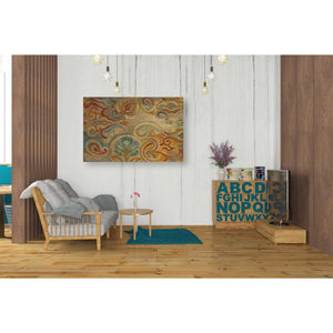'Antique Paisley' by Silvia Vassileva, Canvas Wall Art,40 x 26