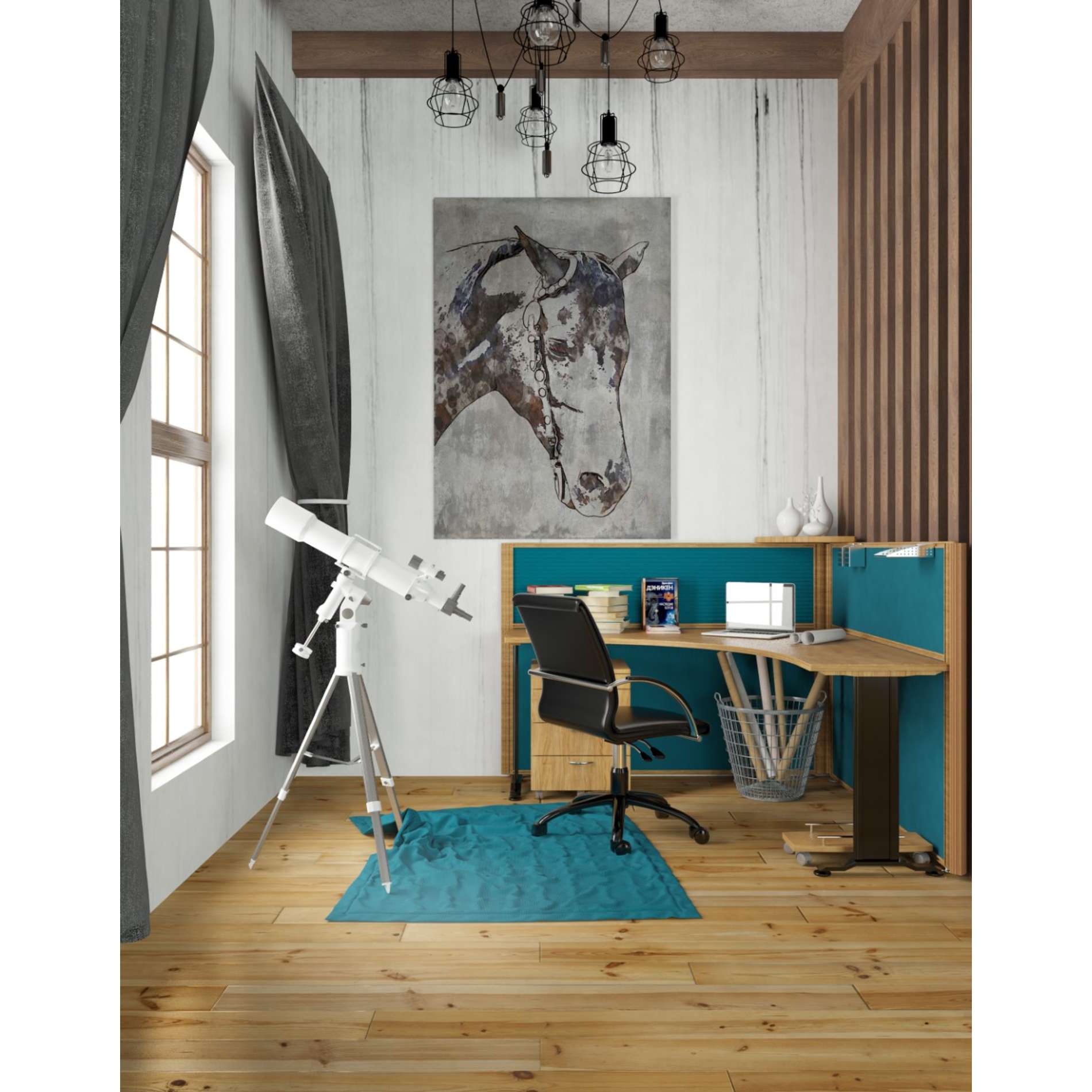 'Morgan Horse-Black Beauty 6' by Irena Orlov, Canvas Wall Art,26 x 40