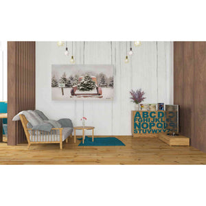 'Rustic Christmas Trees' by Lori Deiter, Canvas Wall Art,40 x 26