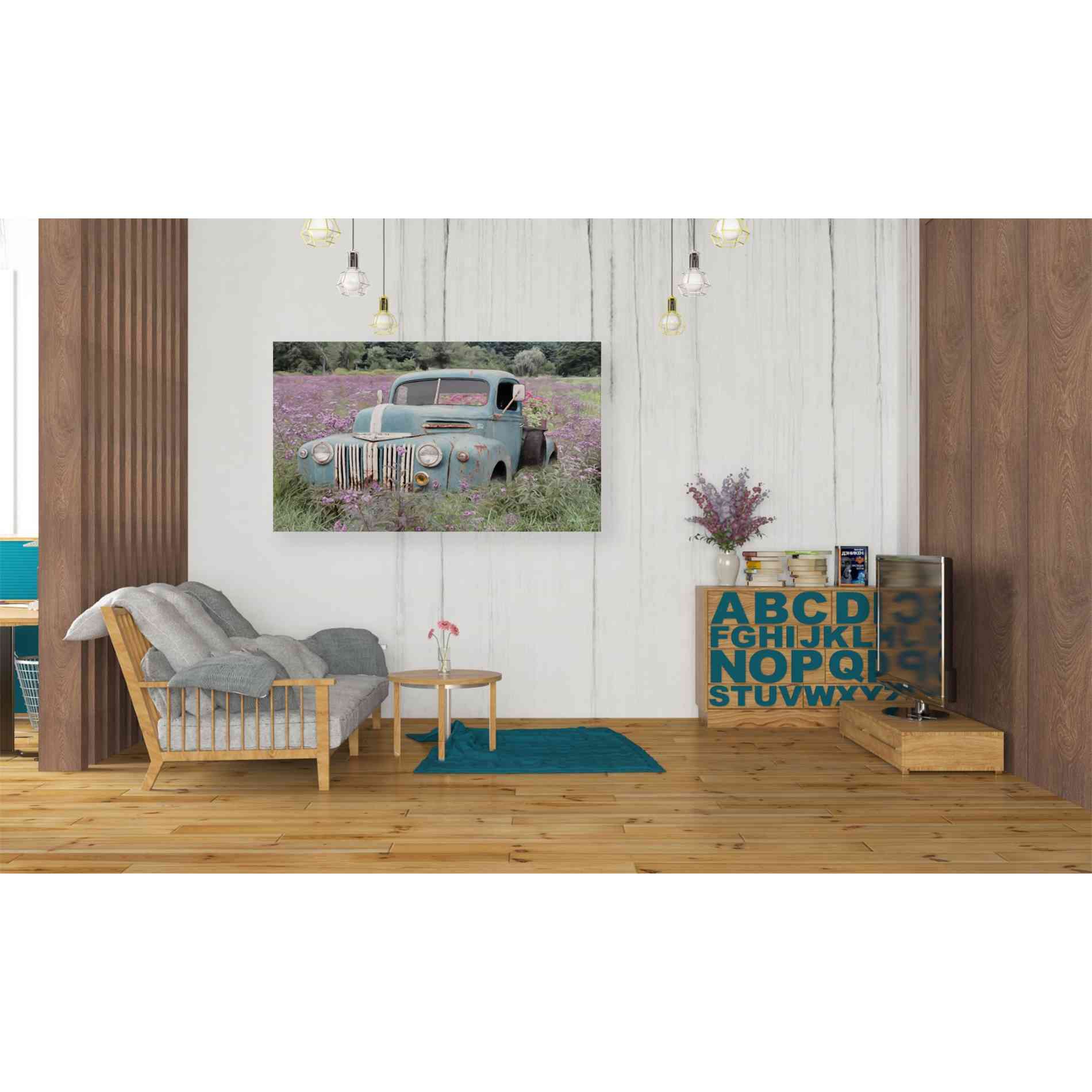 'Truckload of Happiness' by Lori Deiter, Canvas Wall Art,40 x 26
