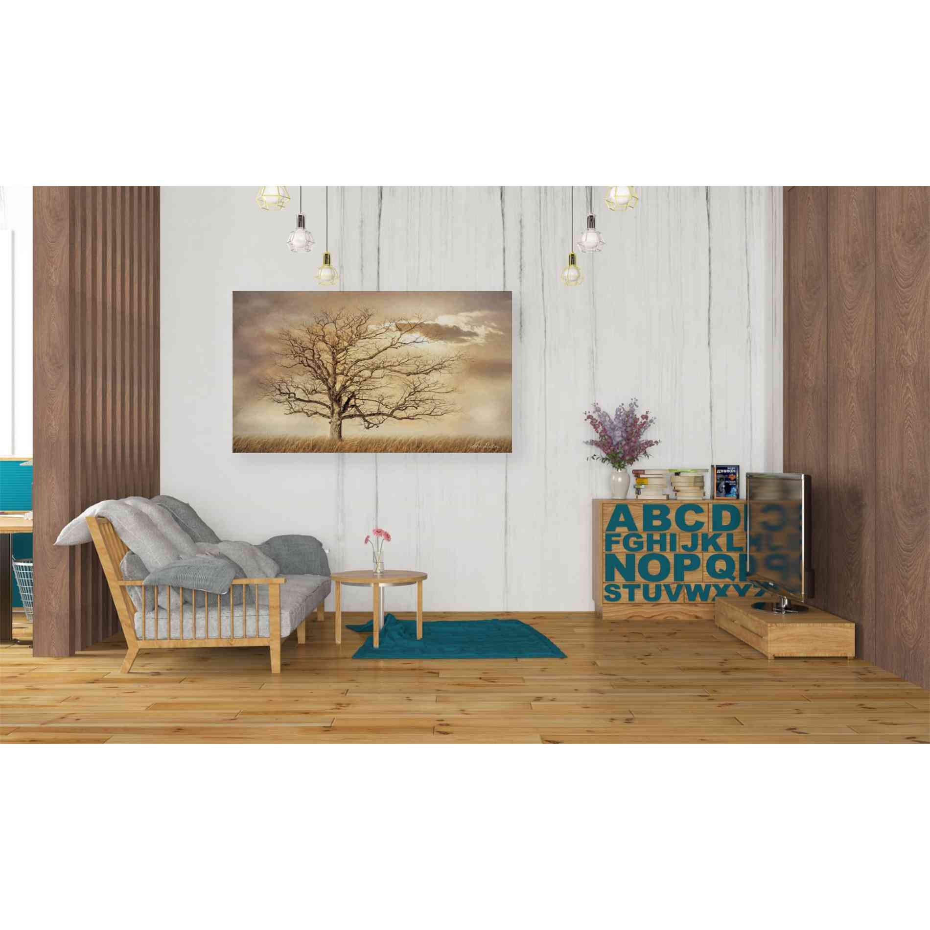 'Golden Tree' by Lori Deiter, Canvas Wall Art,40 x 26