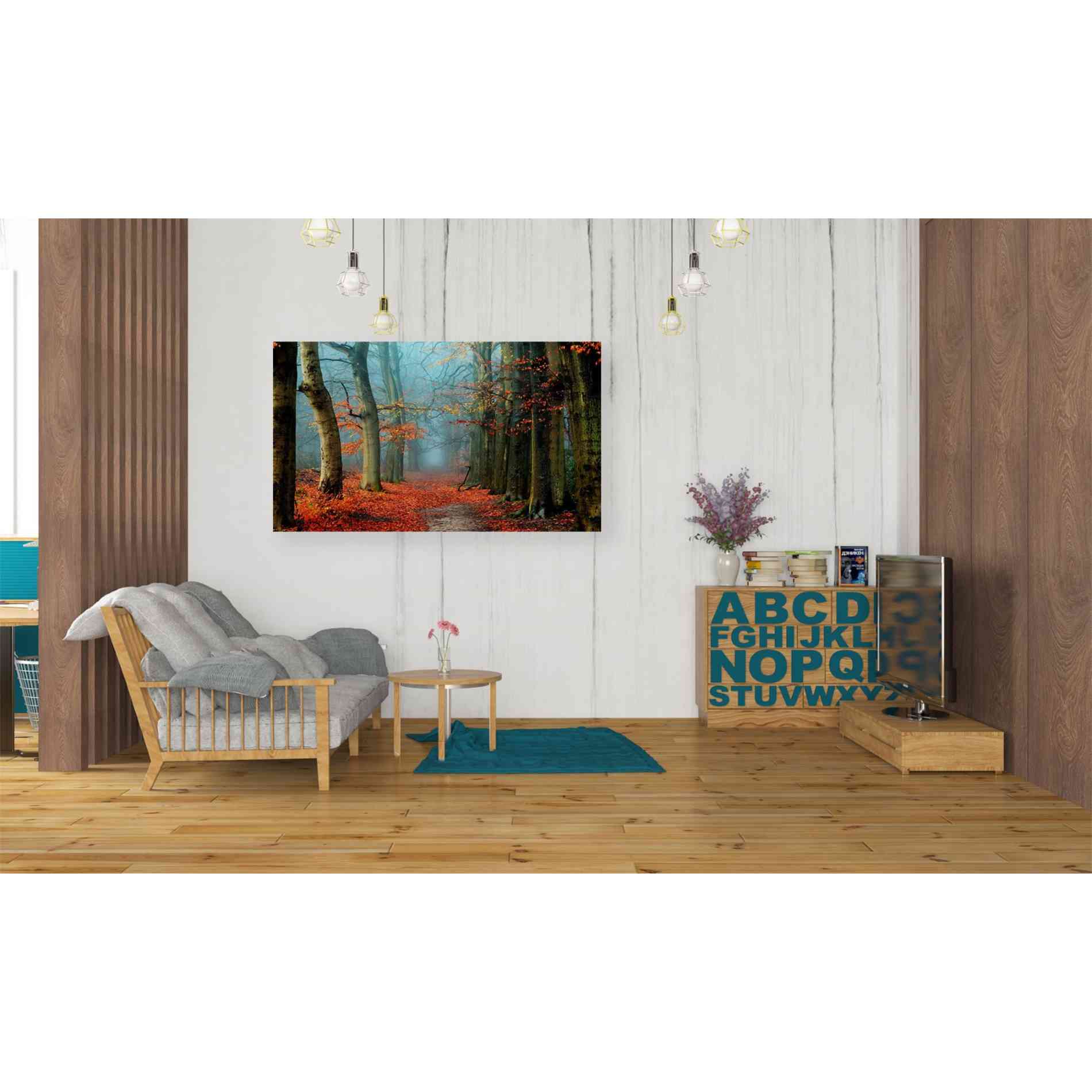 'Bussum in Fall' by Lars van de Goor, Giclee Canvas Wall Art