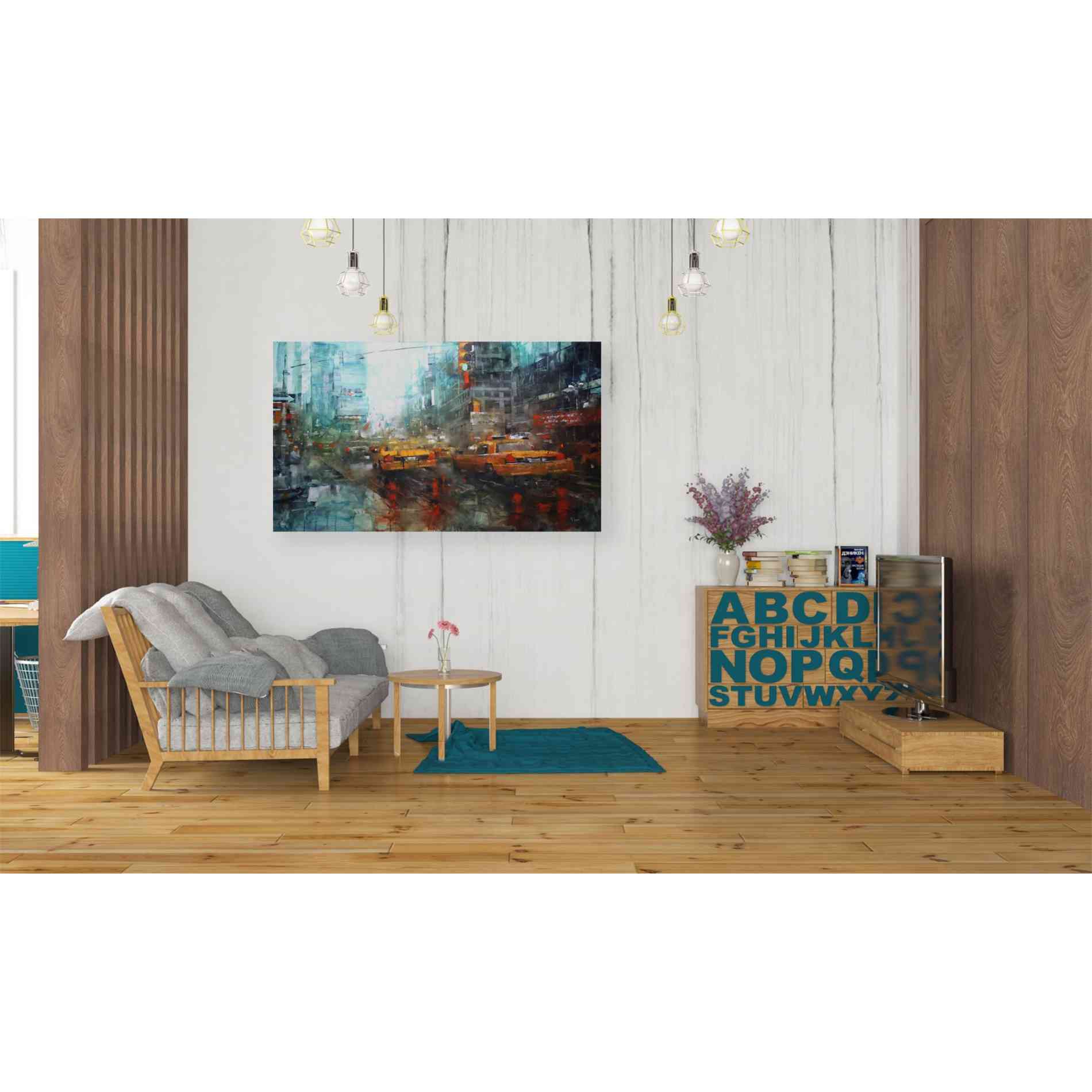 'Times Square Reflections' by Mark Lague, Canvas Wall Art,40 x 26