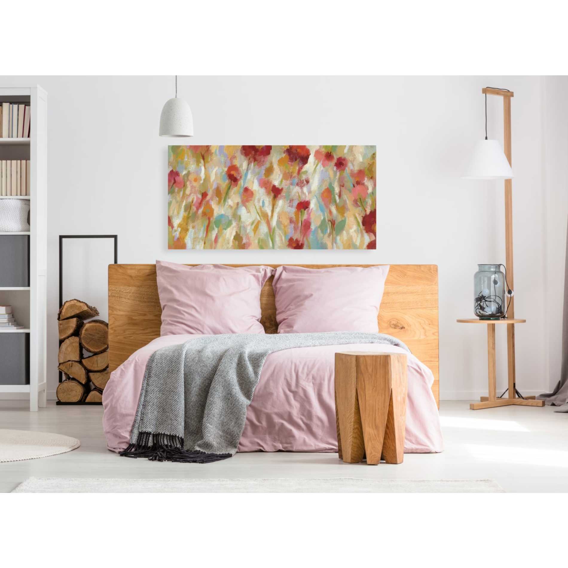 "Breezy Floral I" by Silvia Vassileva, Canvas Wall Art,60 x 30