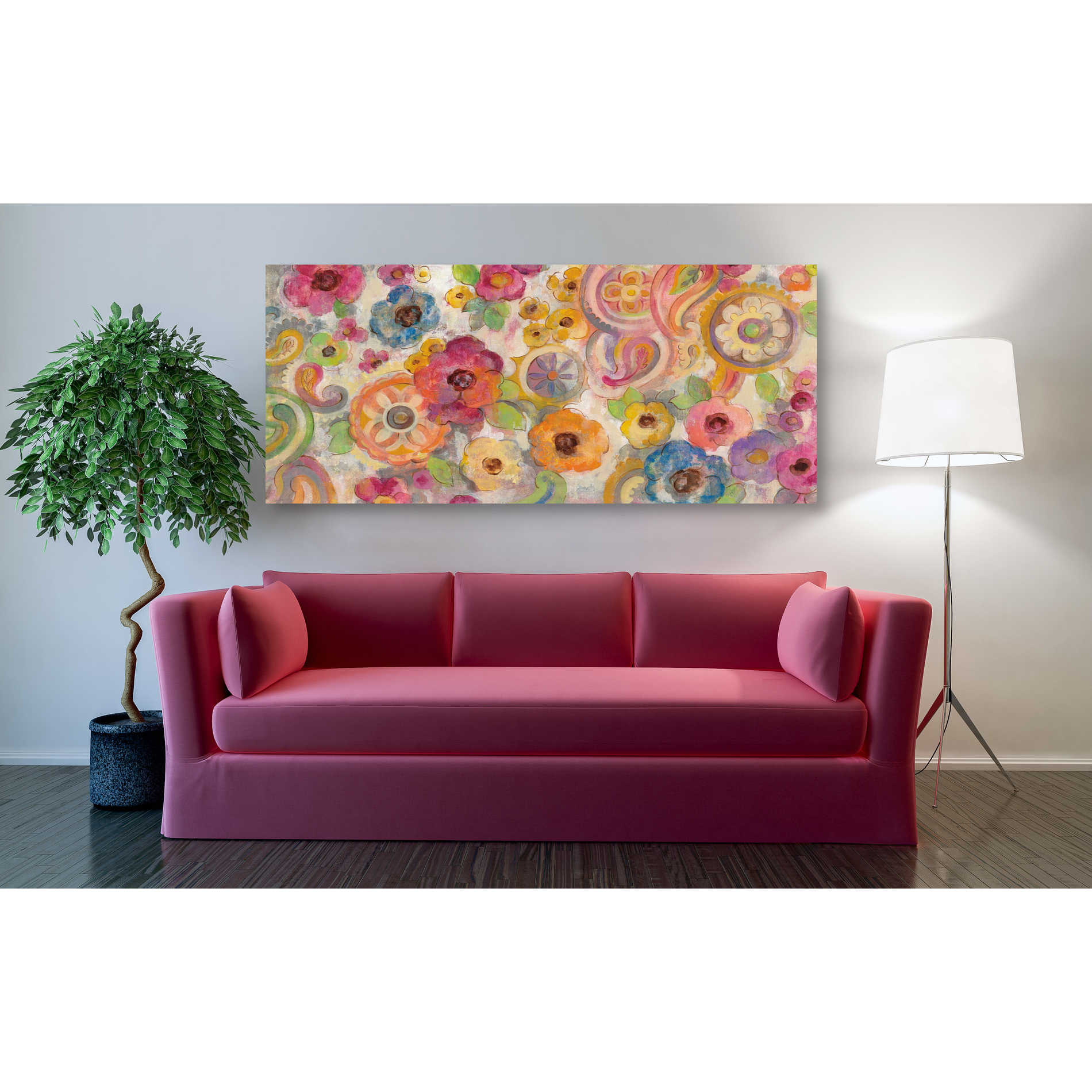 'Bohemian Summer I' by Silvia Vassileva, Canvas Wall Art,60 x 30