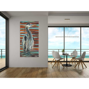 'Watchful Heron I' by Carolee Vitaletti, Giclee Canvas Wall Art