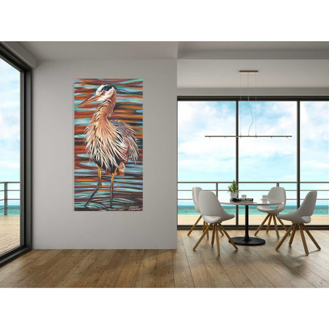 Image of 'Watchful Heron II' by Carolee Vitaletti, Giclee Canvas Wall Art