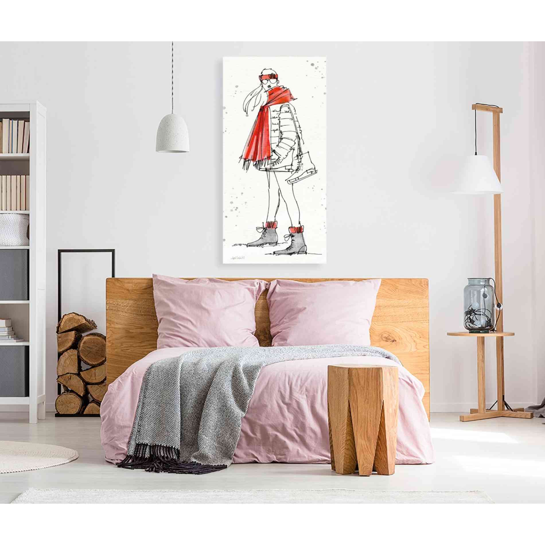 'Winter Fashion II' by Anne Tavoletti, Canvas Wall Art,30 x 60