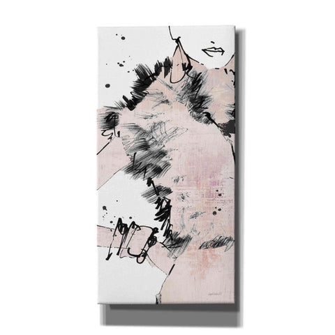 Image of 'Fashion Strokes VIII Pastel Pink' by Anne Tavoletti, Canvas Wall Art,30 x 60