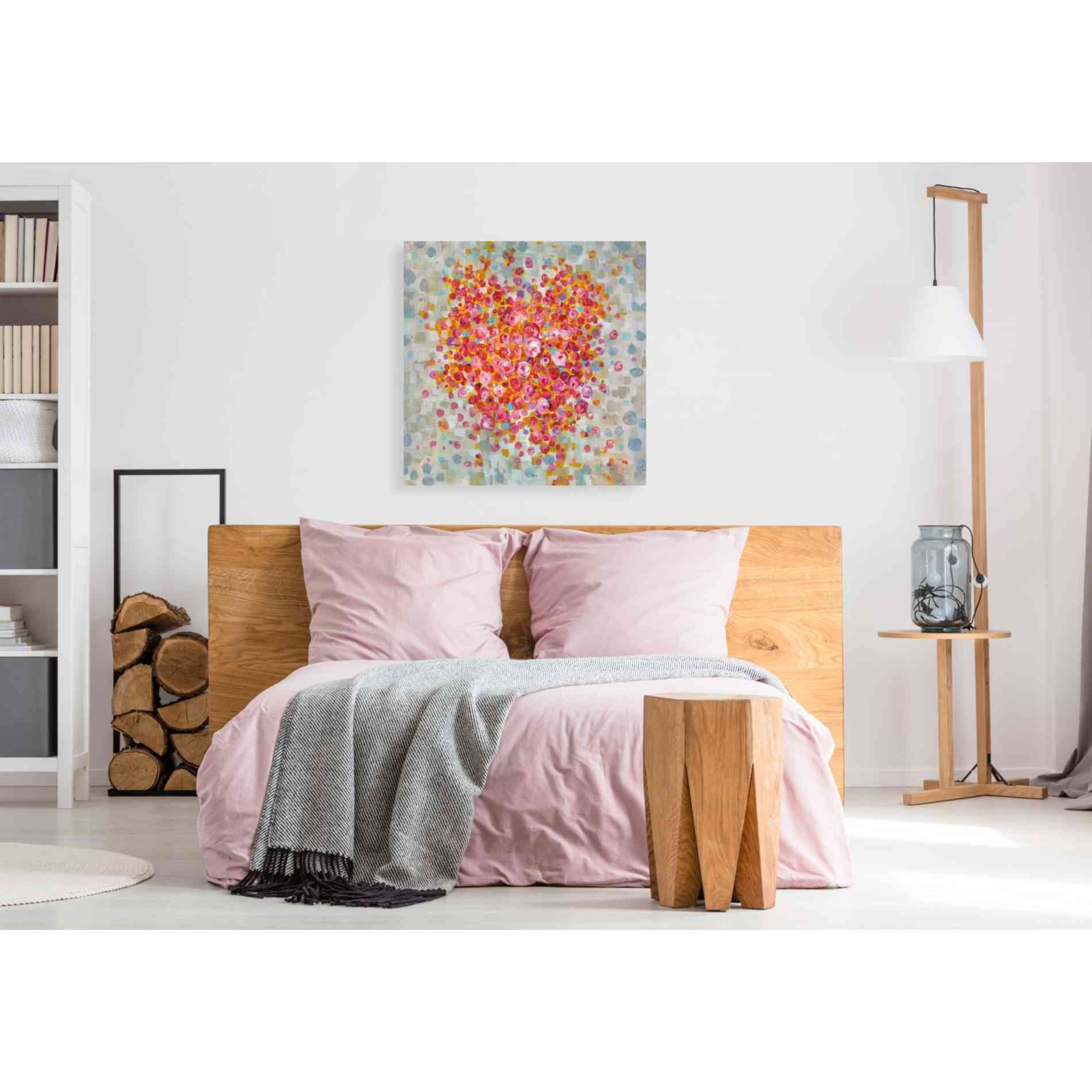 'Circle of Hearts' by Danhui Nai, Canvas Wall Art,37 x 37