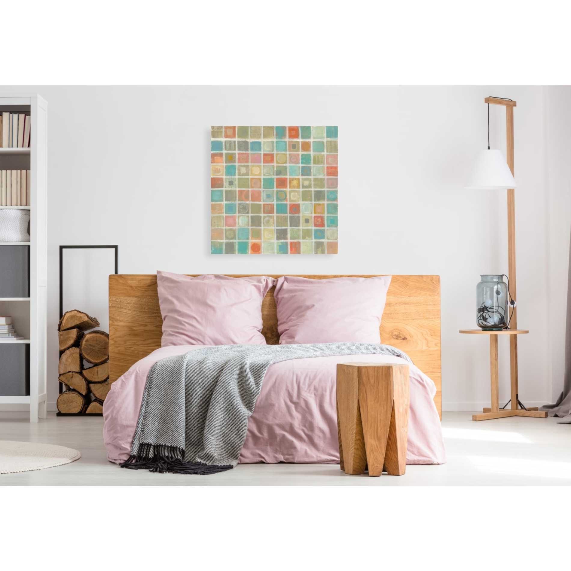 'Sea Glass Mosaic' by Silvia Vassileva, Canvas Wall Art,37 x 37