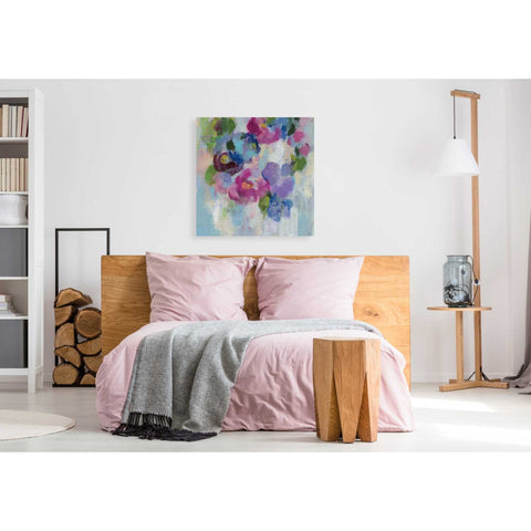 Image of 'Pink and Blue II' by Silvia Vassileva, Canvas Wall Art,37 x 37