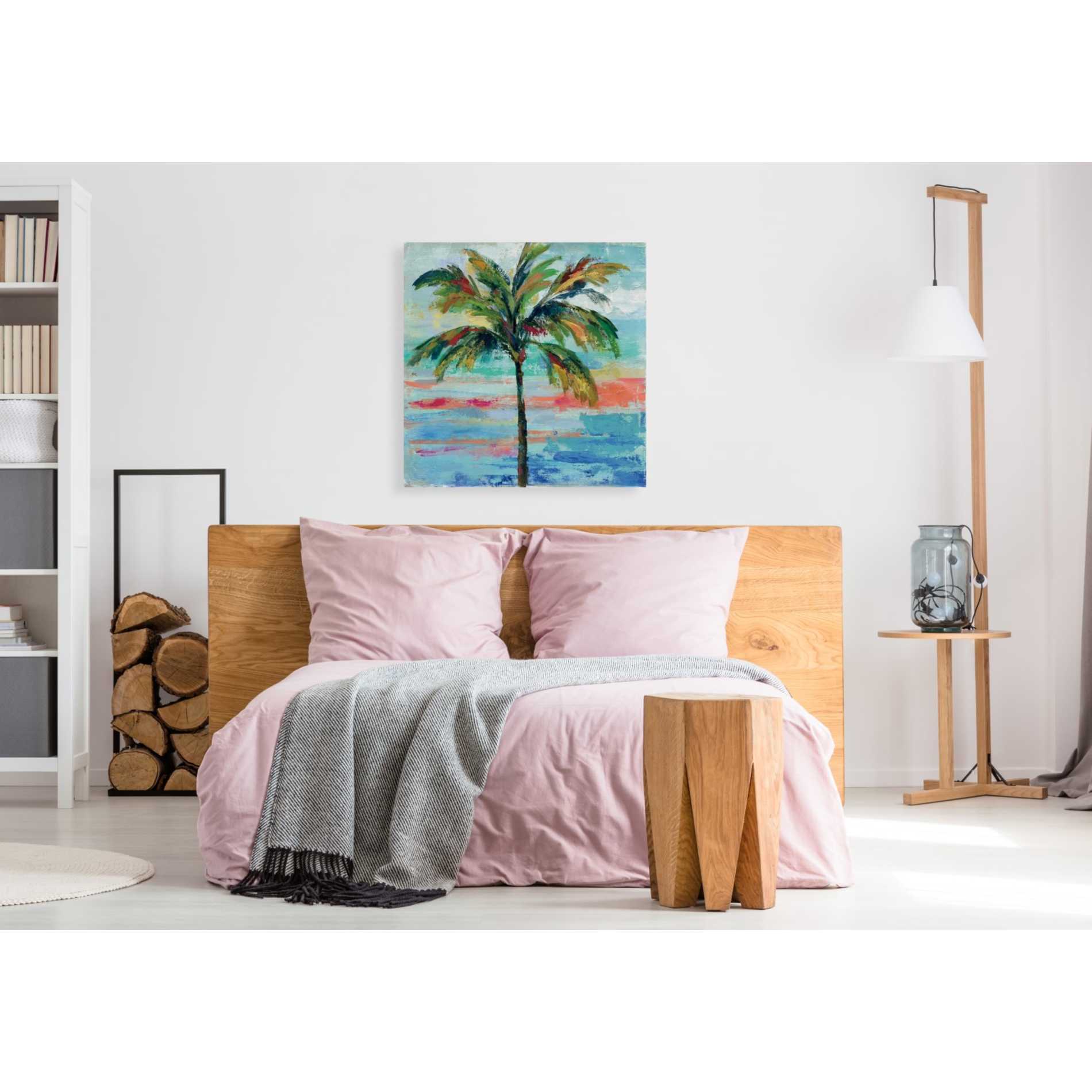 'California Palm II' by Silvia Vassileva, Canvas Wall Art,37 x 37