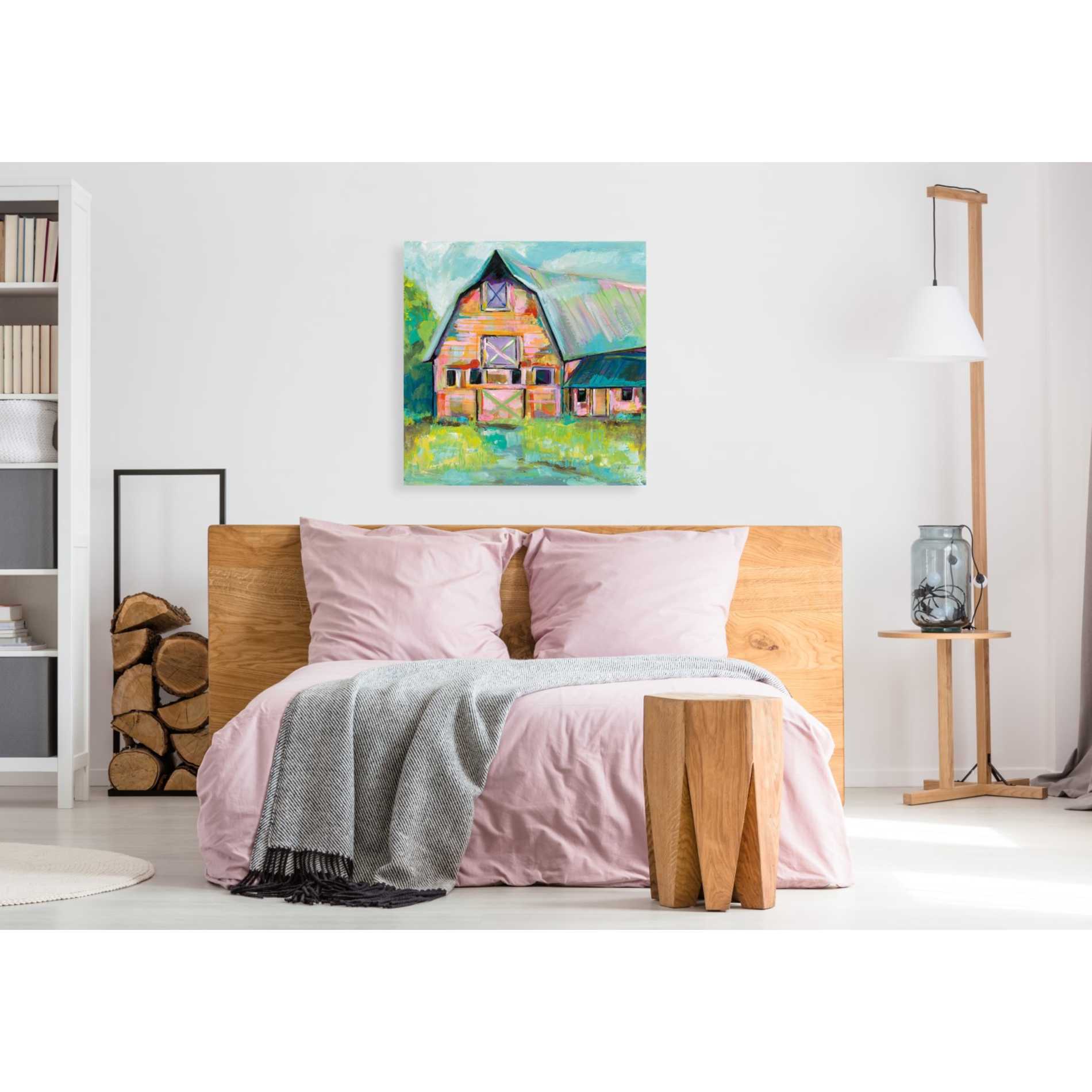 "Going to the Country II" by Jeanette Vertentes, Giclee Canvas Wall Art