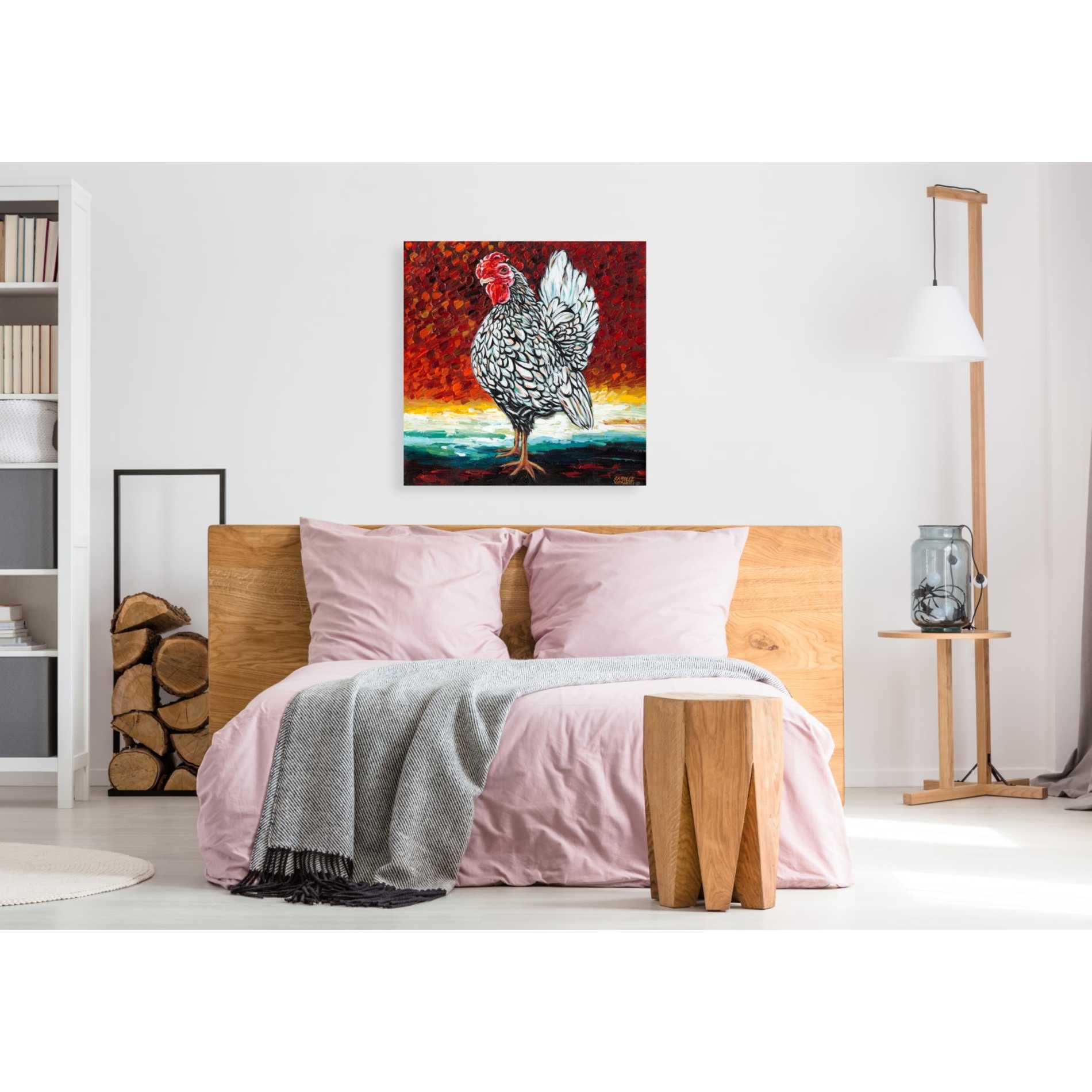 'Fancy Chicken II' by Carolee Vitaletti, Giclee Canvas Wall Art