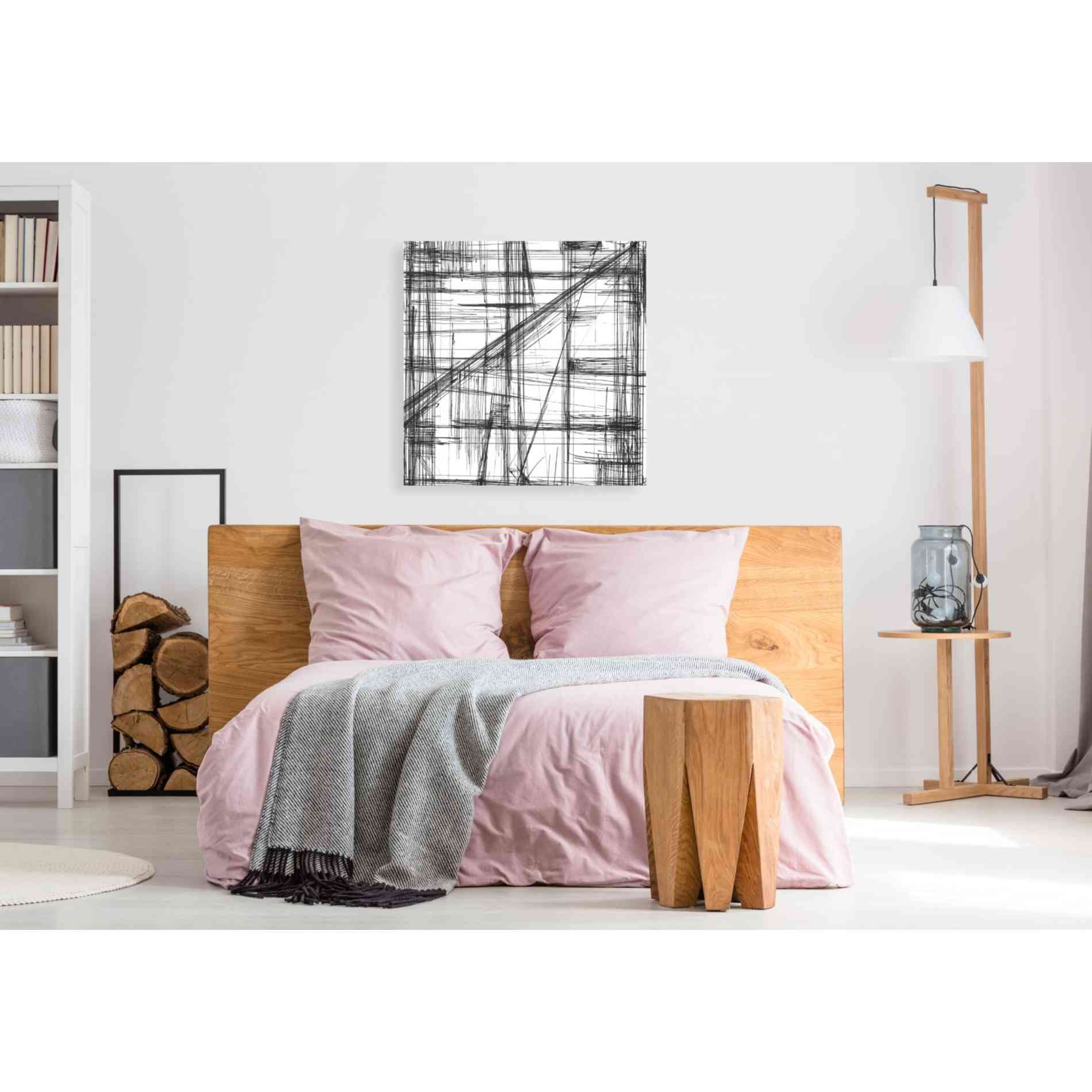 'Intersect I' by Ethan Harper, Canvas Wall Art,37 x 37