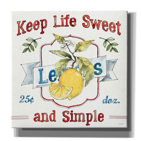 Image of 'Fruit Stand II' by Anne Tavoletti, Canvas Wall Art,37 x 37