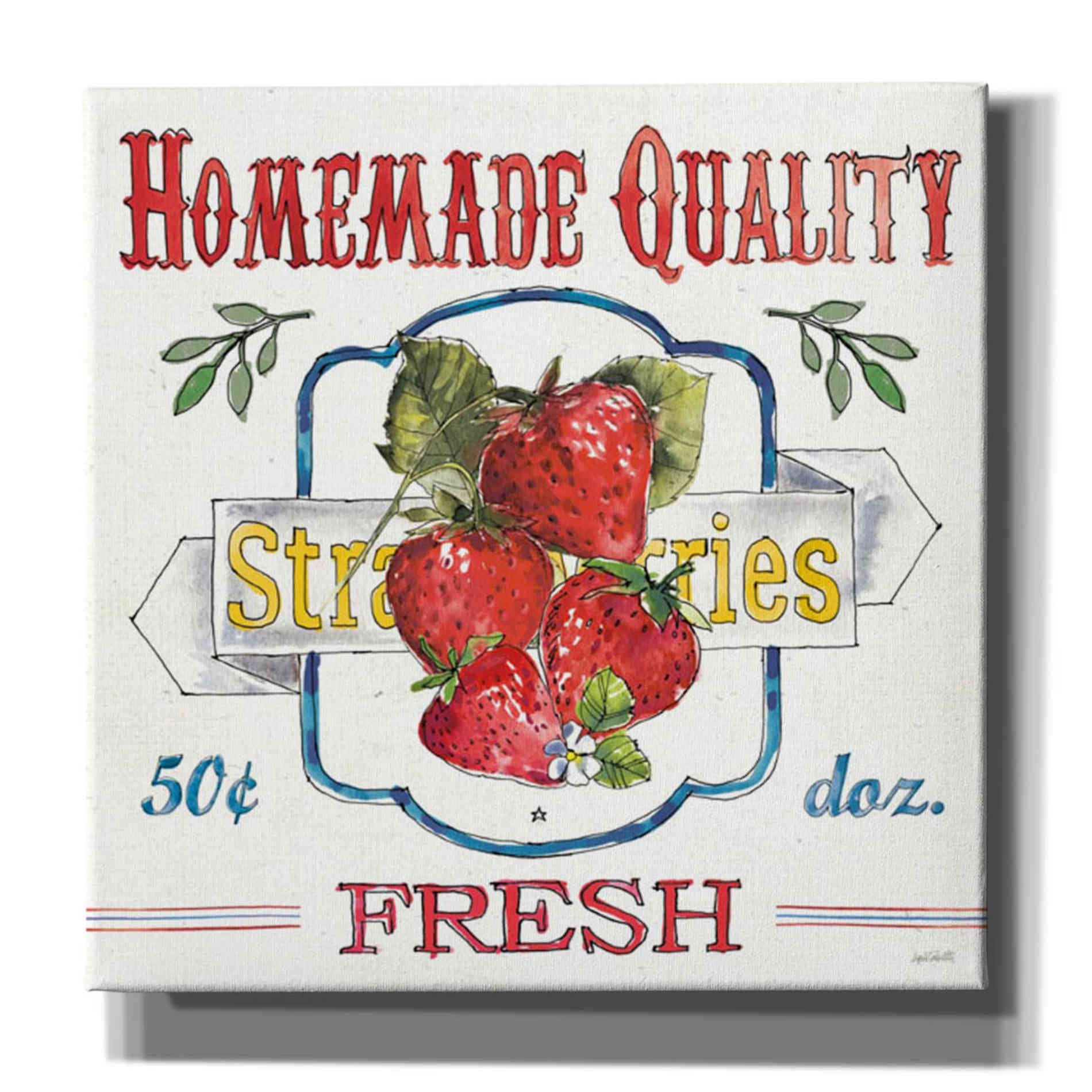 'Fruit Stand V' by Anne Tavoletti, Canvas Wall Art,37 x 37