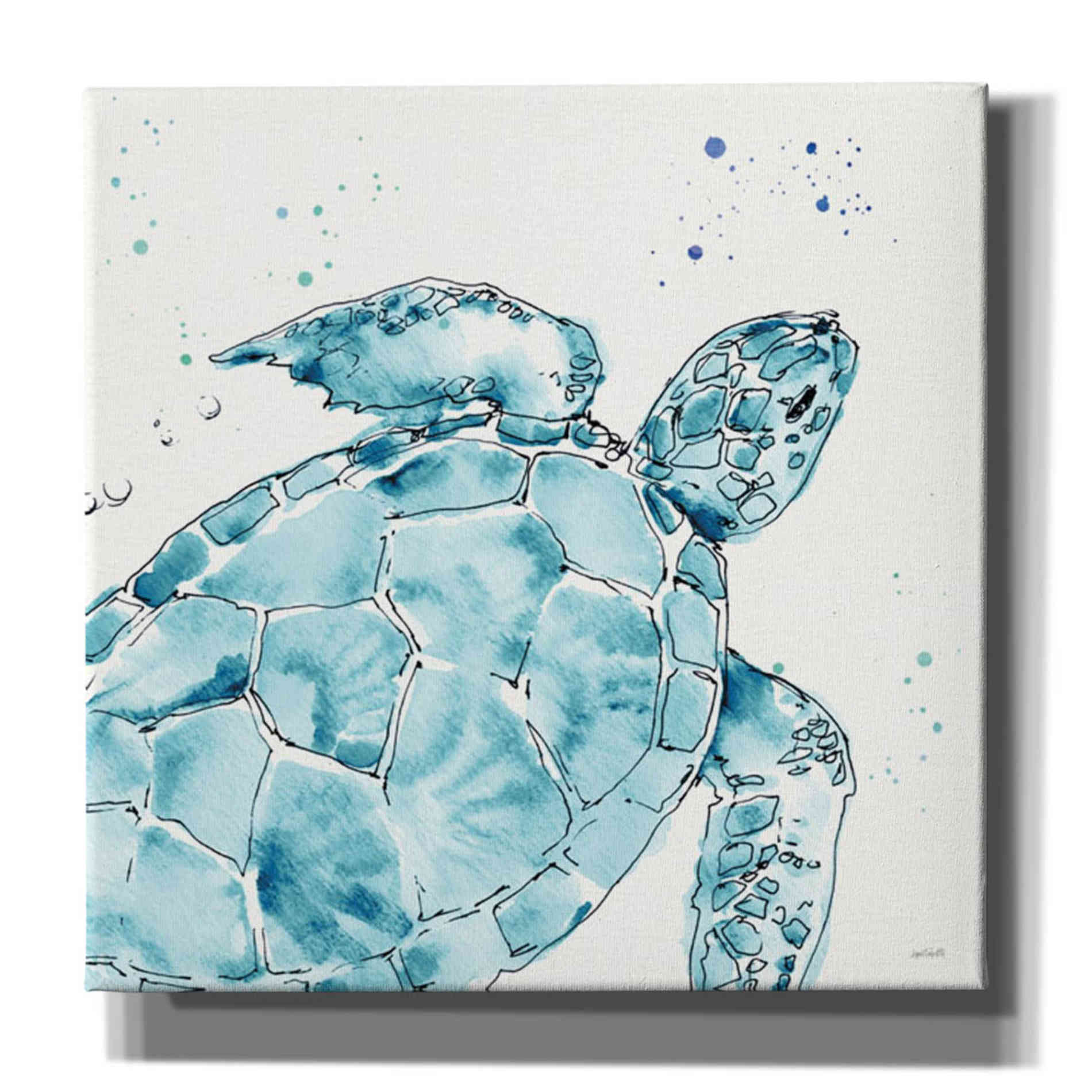 'Deep Sea IX' by Anne Tavoletti, Canvas Wall Art,37 x 37