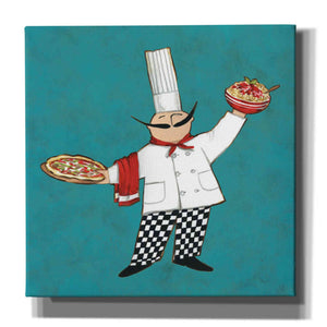 'Pasta Chef in Color' by Anne Tavoletti, Canvas Wall Art,37 x 37