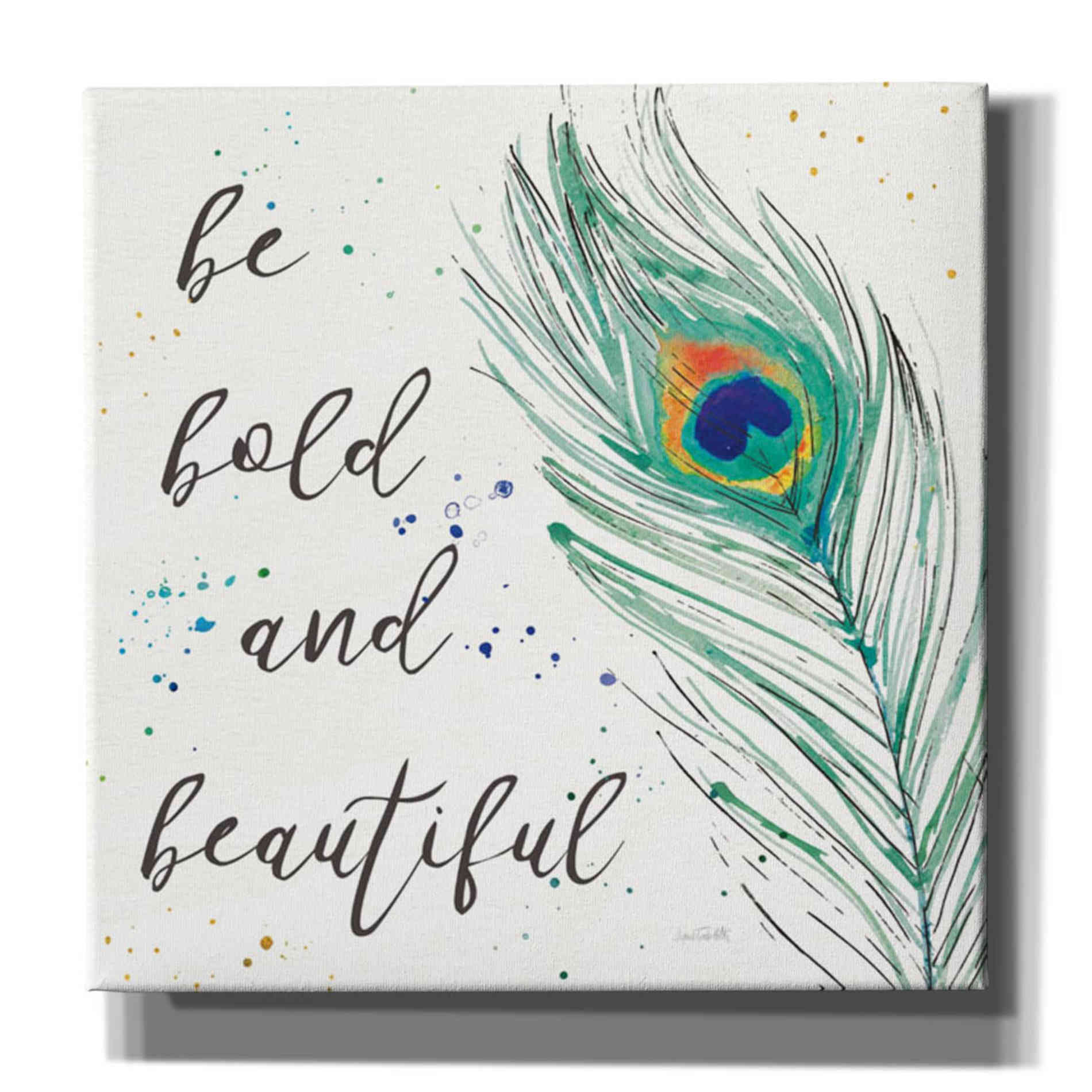 'Peacock Garden VIII' by Anne Tavoletti, Canvas Wall Art,37 x 37