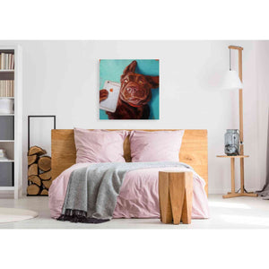 'Dog Selfie' by Lucia Heffernan, Canvas Wall Art,37 x 37