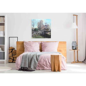 'Notre Dame on the Seine' by Mark Lague, Canvas Wall Art,37 x 37