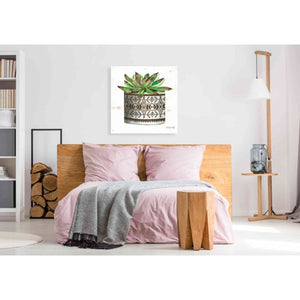'Mud Cloth Vase VI' by Cindy Jacobs, Giclee Canvas Wall Art